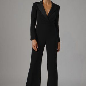 Jay Godfrey Black Tux Roland Jumpsuit US 12